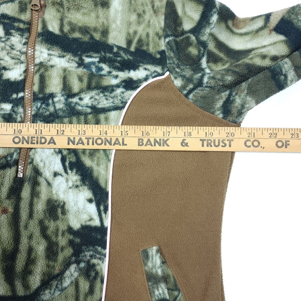 Mossy Oak BREAK-UP INFINITY Camo Fleece Pullover Jacket Women's Medium 1/4 Zip - Picture 11 of 13